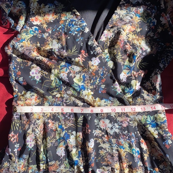 Floral Wrap Skater Dress - Picture 6 of 6